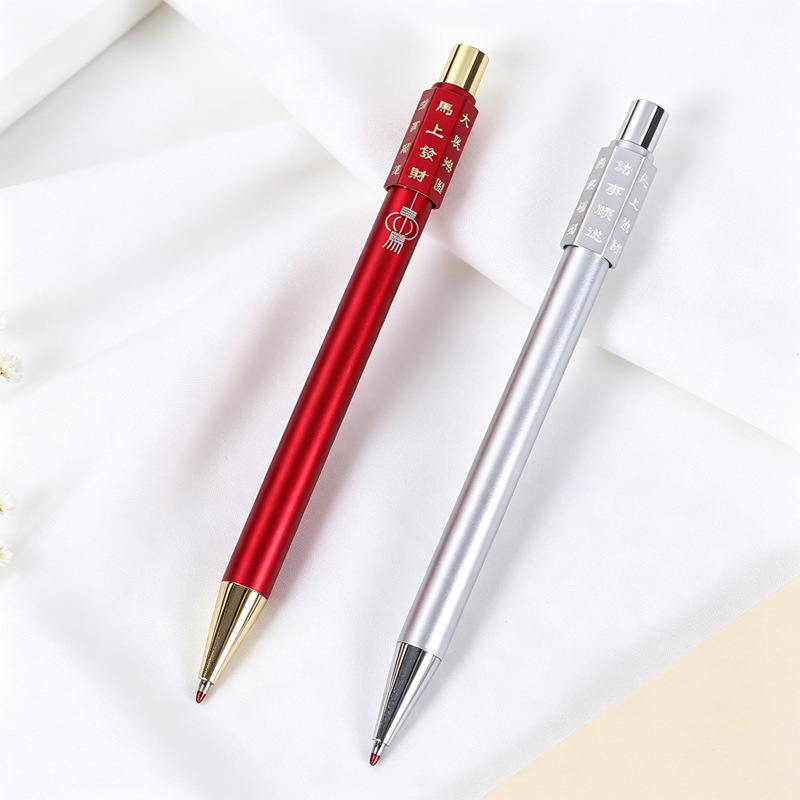 Creative and personalized twist-action ballpoint pen, fun rotating design for stress relief, ideal as an office writing gift, available for wholesale