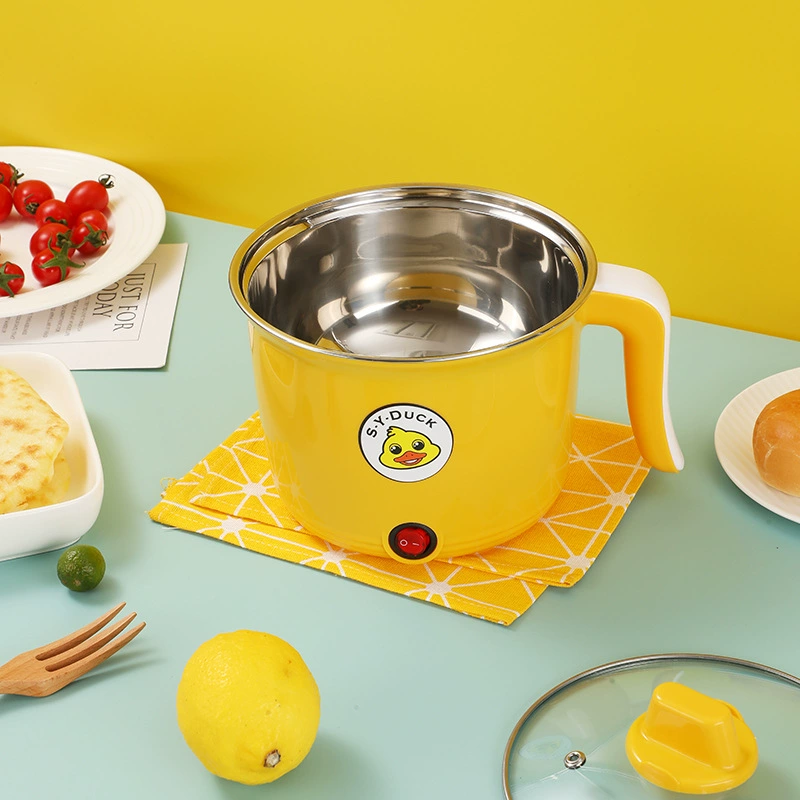 Пластиковая школьная утята Electric cooking pot 1-2 people use integrated pot small electric cooker household multi-function small electric cooker dormitory student pot