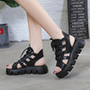 Platform sandals women 2021 new pattern summer fashion leisure time black motion Muffin Gaobang Rome Cool boots wholesale