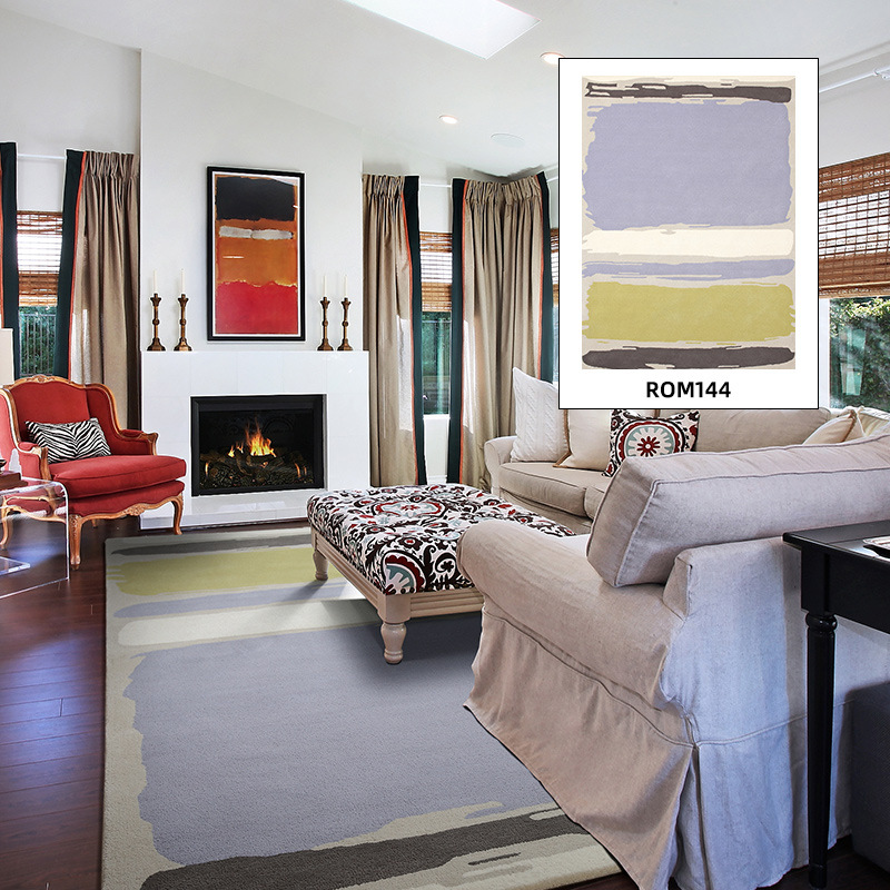 Fábrica de fuente alfombra de alta gama de sala de estar lana doméstica estudio dormitorio mantas de cama resistente a la suciedad fácil de cuidar personalizado