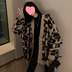 加肥加大码复古女装外套显瘦上衣针织衫毛衣裙