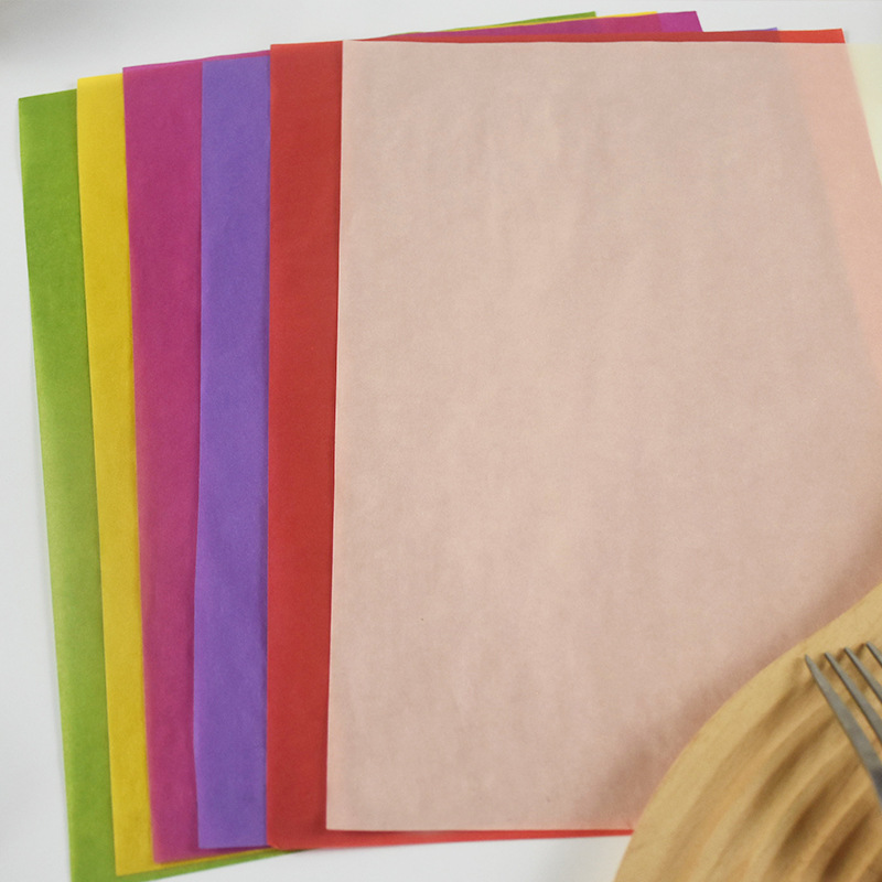 Papel de absorción de aceite de color snack frito papel a prueba de aceite papel de almohadilla de alimentos papel a prueba de aceite papel de placa de barbacoa papel de embalaje de sándwich