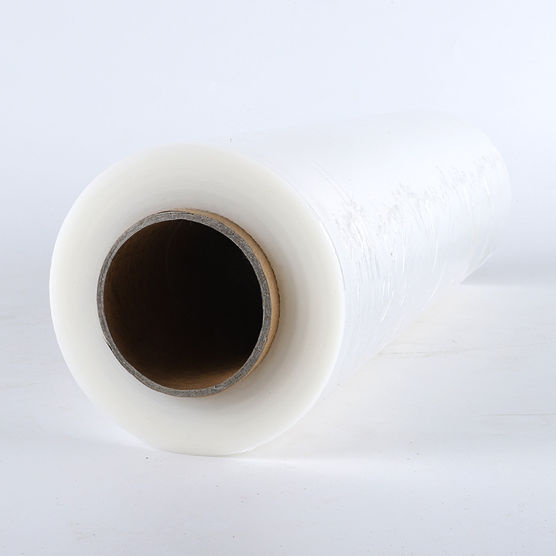 Procesamiento de película estirable de PE personalizada, película estirable, película de embalaje de plástico industrial, película estirable de PE de especificaciones múltiples, embalaje automucosa