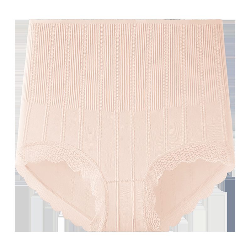 Cintura alta, talla grande, cesárea, abdomen, abdomen, ropa interior de mujer, entrepierna de algodón 10A, entrepierna antibacteriana, calzoncillos de mujer