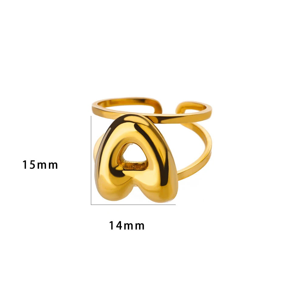 9g Weight 0.03µm-0.05µm Gold Plating Thickness PVD Coated Gold Plating Process Real Gold Plated Plating Material Stone-Free Inlay Material Open Rings Classification 1 Piece Quantity Casual, Daily Occasion 304 Stainless Steel Material Letter Pattern All Seasons Season Unisex Gender Simple Style Style Waterproof Non Tarnish, Plating Craft PVD Coated Real Gold Plated Letter 304 Stainless Steel Simple Style Waterproof Non Tarnish Open Rings 21