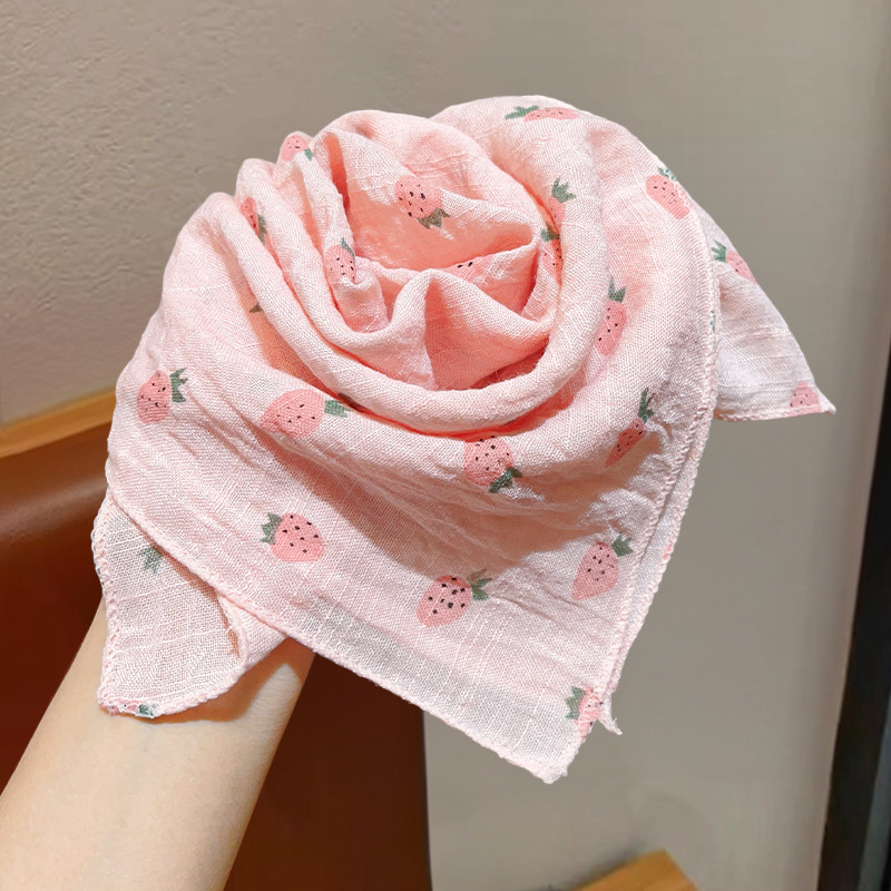 Niñas coreanas bufandas de algodón y lino para niños primavera y otoño delgada baby collar bufandas de viento en todas las estaciones