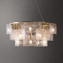 北歐后現代輕奢玻璃銅吊燈藝術造型美式客廳燈簡約法式卧室燈具