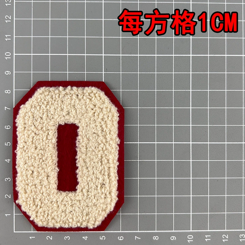 Apricot towel, baseball uniform, English letters, (Physicals), with embroidery