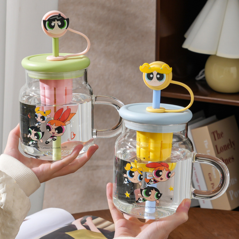 Voyeur Girl Copper Glass Girls 2025 nuevo verano de alto valor facial de gran capacidad lindas tazas de paja