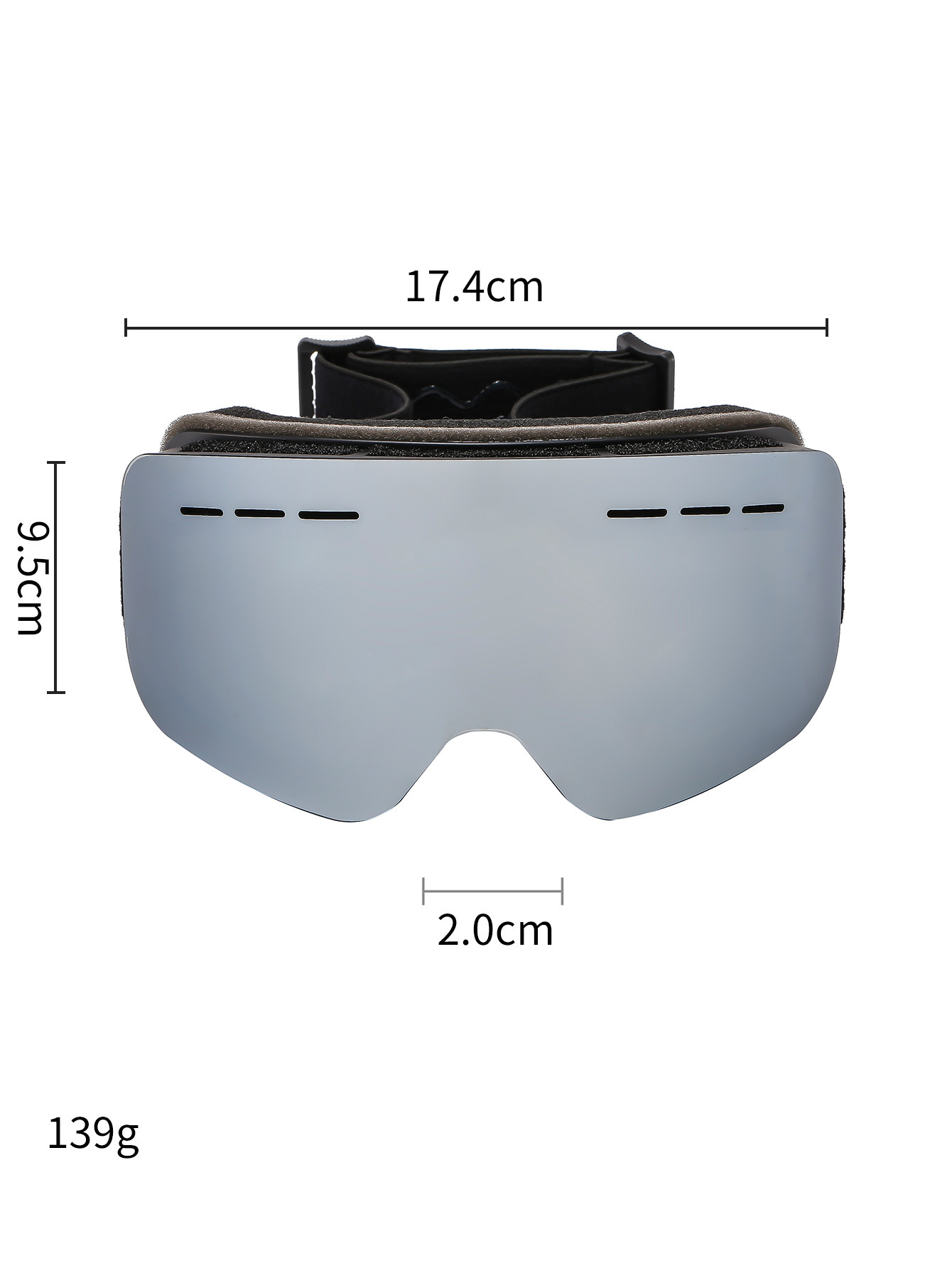 Coffret de ski cylindrique anti-buée polarisé Double couche, miroir coupe-vent et neige d'alpinisme en plein air_voghion.com