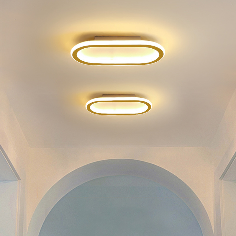 Pasillo luz corredor Hogar Moderno simple ultra-Delgado Techo Luz entrada luz lujo largo balcón lámpara