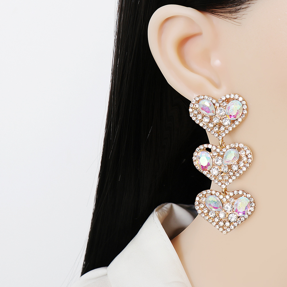 new creative heart-shaped earrings trend earrings