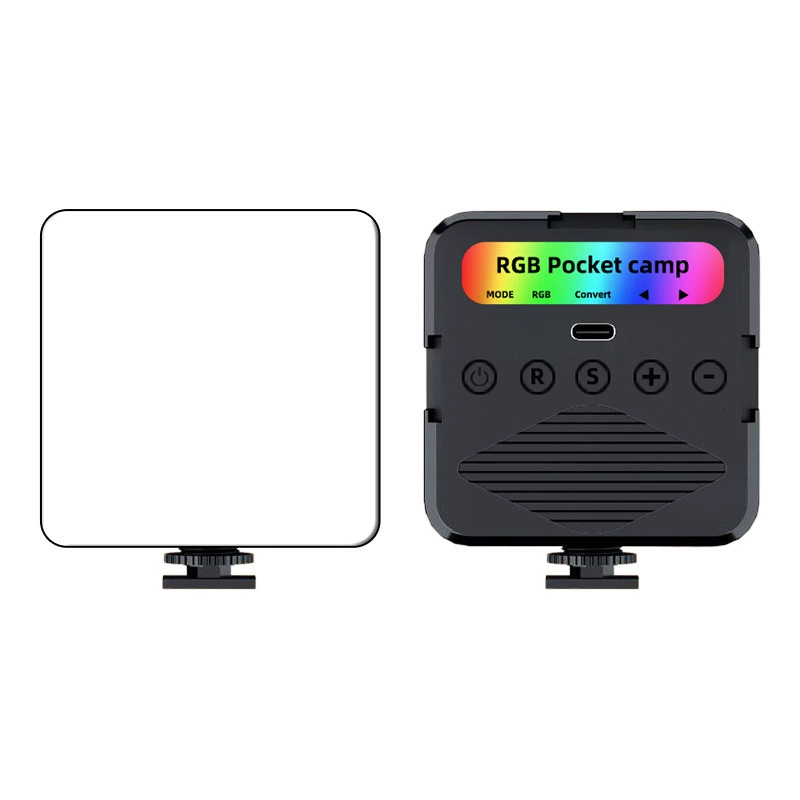 Производители напрямую поставляют полноцветную подсветку RGB мини-портативные светодиодные карманные лампы на открытом воздухе Профессиональная съемка для гурманов мягкая лампа