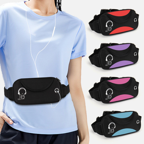 Outdoor sports waist bag for men and women, marathon fitness equipment, lightweight running phone, carrying children, LOGO, lightweight and breathable