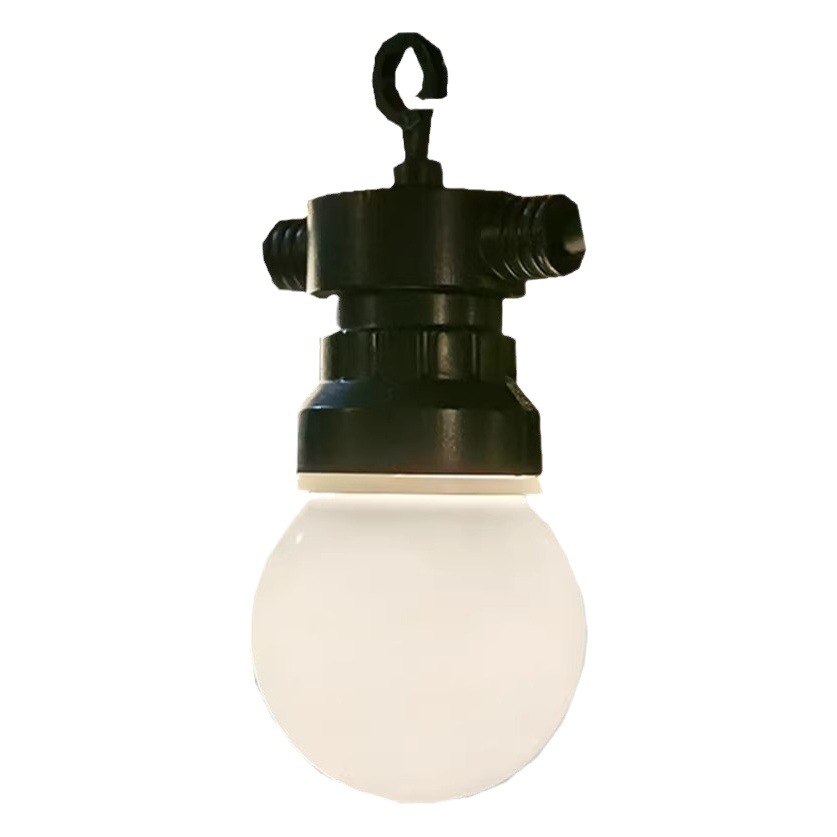 G50 de baja presión bulbosa gran cadena de luz solar al aire libre impermeable pequeña cadena de luz LED decoración patio calle camping festival