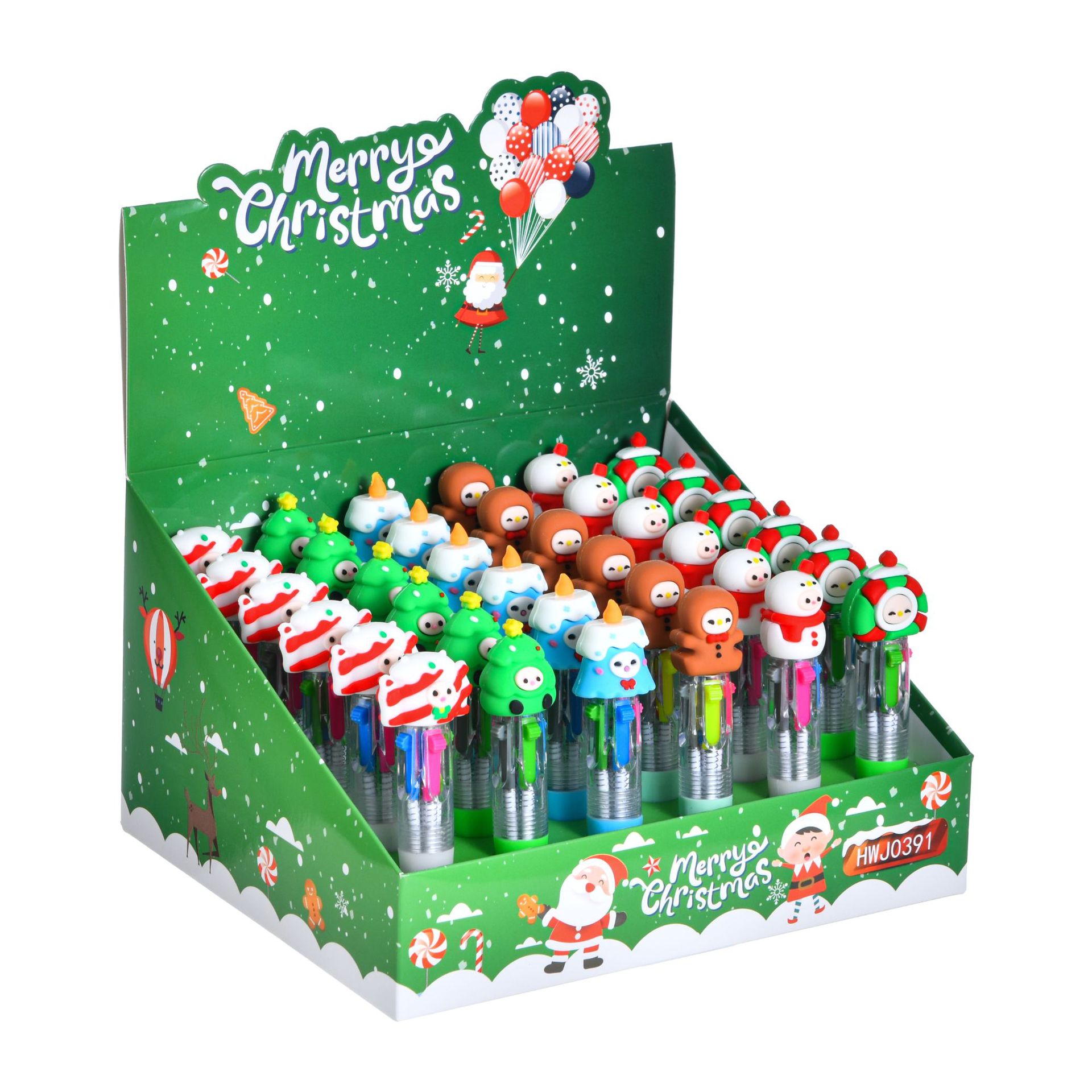 Caricatura encantadora capibara mini bolígrafo de cuatro colores bolígrafo de cuentas de mano de colores estudiantes premios papelería al por mayor