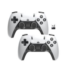 クロスボーダーダブル 2.4 グラムワイヤレスゲームコントローラーワンツーツー YC5 レシーバーモーターレスゲームボックス特別に装備