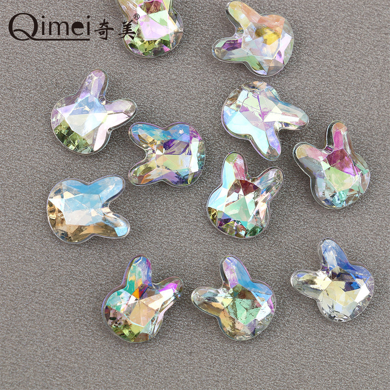 Manicure Diamond Crystal Rabbit Jewelry Magic Light Luxury Special-Shaped Large Diamond Internet Celebrity Rabbit Nail Diamond Accessories Manicure Diamond Crystal Rabbit Jewelry Magic Light Luxury Special-Shaped Large Diamond Internet Celebrity Rabbit Nail Diamond Accessories