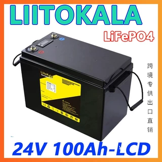 跨境专供 LiitoKala 24V100Ah磷酸铁锂电动四轮巡逻车锂电池