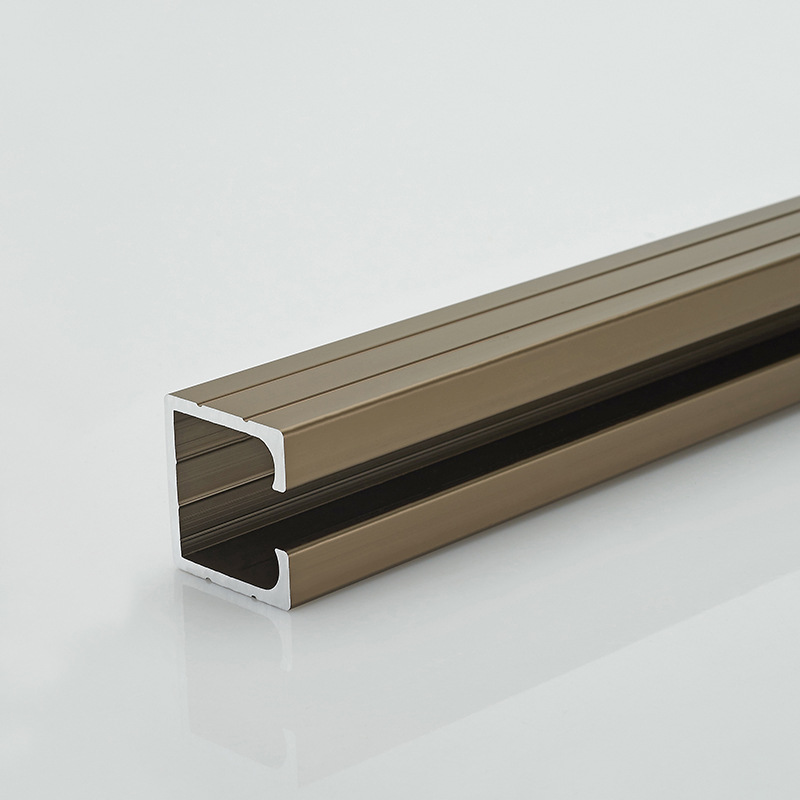 Carril colgante de aleación de aluminio carril colgante universal carril colgante puerta corredera carril colgante mudo carril colgante champán electroforesis carril deslizante carril colgante pista de la rueda