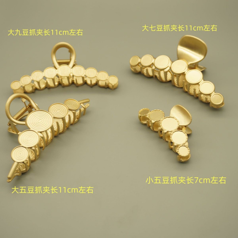 纤纤宋锦手工diy发夹合金螺钿底坯刺绣鲨鱼夹包布底胚非遗材料包