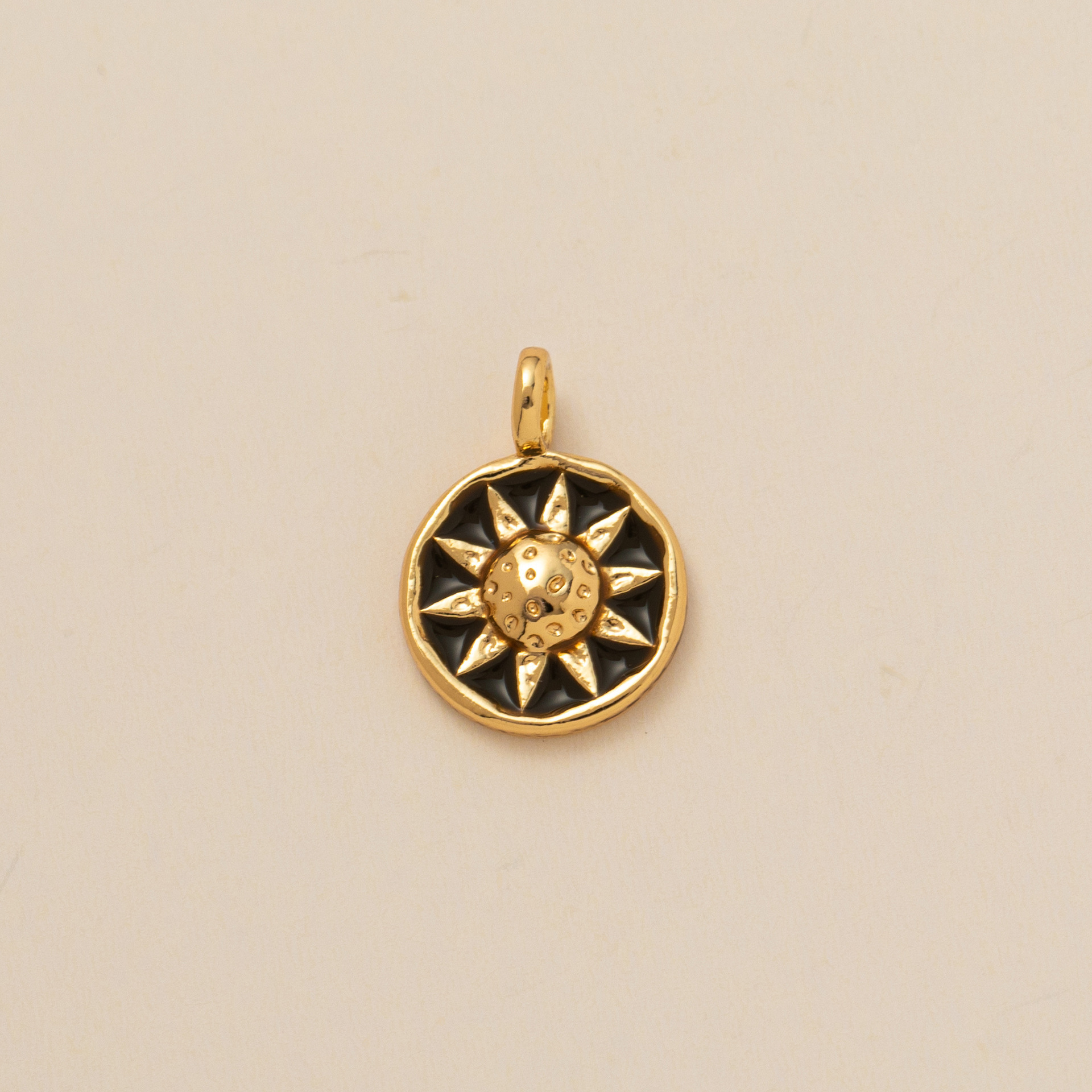 Copper Material 1 Piece Copper Cross Sun Moon Polished Pendant DIY Jewelry Accessories