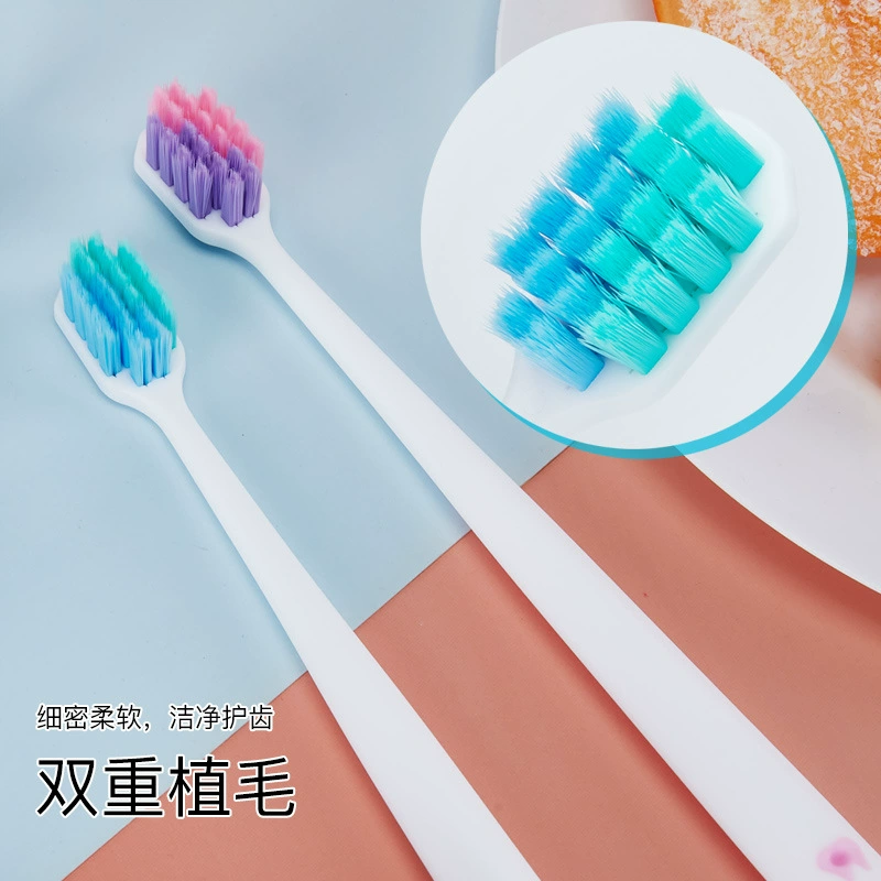 Зубная щетка Мягкие волосы для взрослых Десять тысяч волос с широкой головкой Женщины Мужчины Пара Беременные женщины Послеродовой Специальная супер мягкая Домашняя одежда