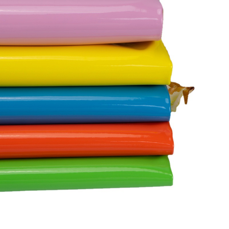 0.7mm漆皮毛底PU皮革镜面皮革面料 家居皮带鞋材箱包手袋皮料画册