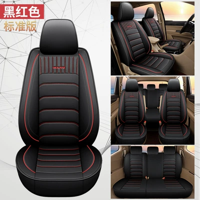 Modelə uyğun (Original) oturacaq örtükləri — customized C- 15 full leather - cys-c-15-black-and-red-seven-seat-standard-version-split-11
