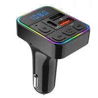 Автомобильный MP3-плеер C12 с беспроводной связью Bluetooth V5.4 можно использовать как зарядное устройство для мобильного телефона с двумя интерфейсами для вставки U-диска TF-карты для воспроизведения песен