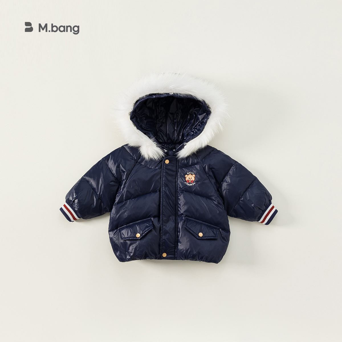 Chaqueta de plumón para niños de no devolución de bienestar chaqueta engrosada para niños y niñas chaqueta de invierno casual cálida de algodón acolchado