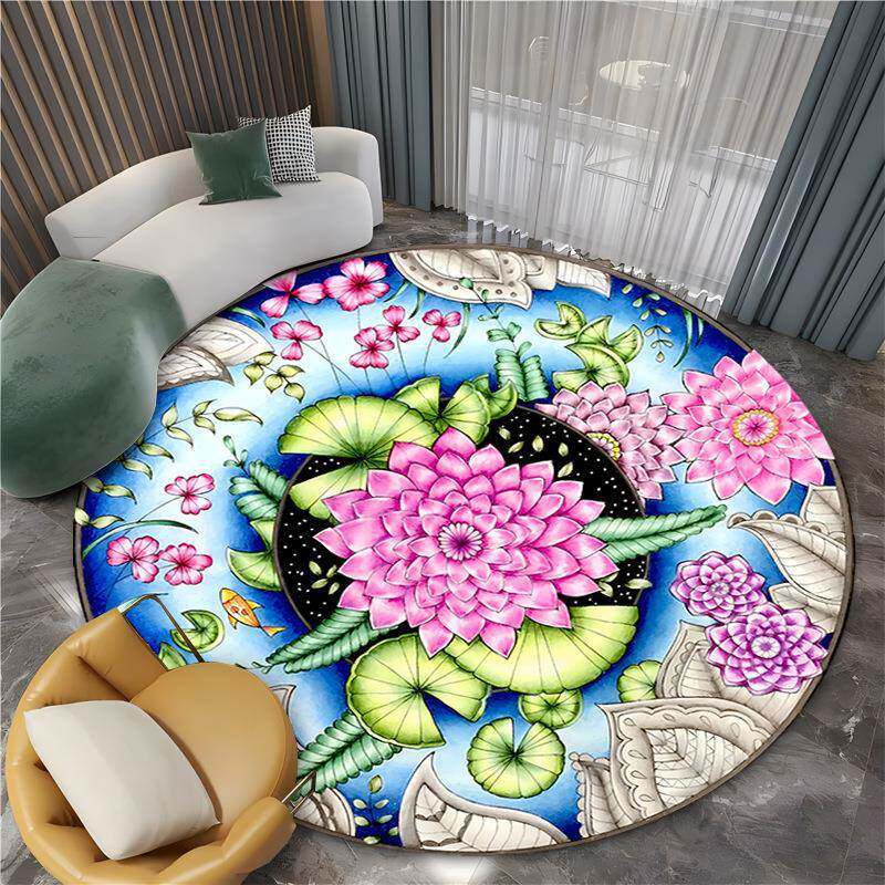 Alfombras de lana de cristal transfronterizas estadounidenses sala de estar gran área de sofá de mesa de té alfombra de dormitorio alfombra de cama fría a prueba de suciedad