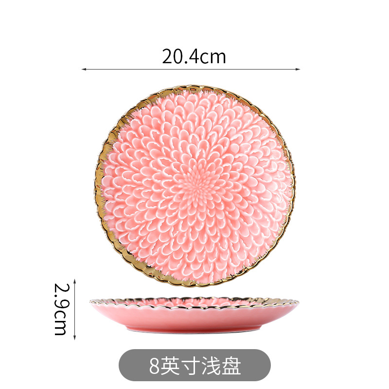 Placa roja de 8 pulgadas