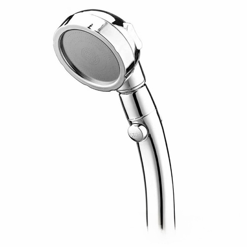 Circular Shower Head Spray Set with Boosted Bathroom Pressure, Single-Tap Water Shut-off Shower Head