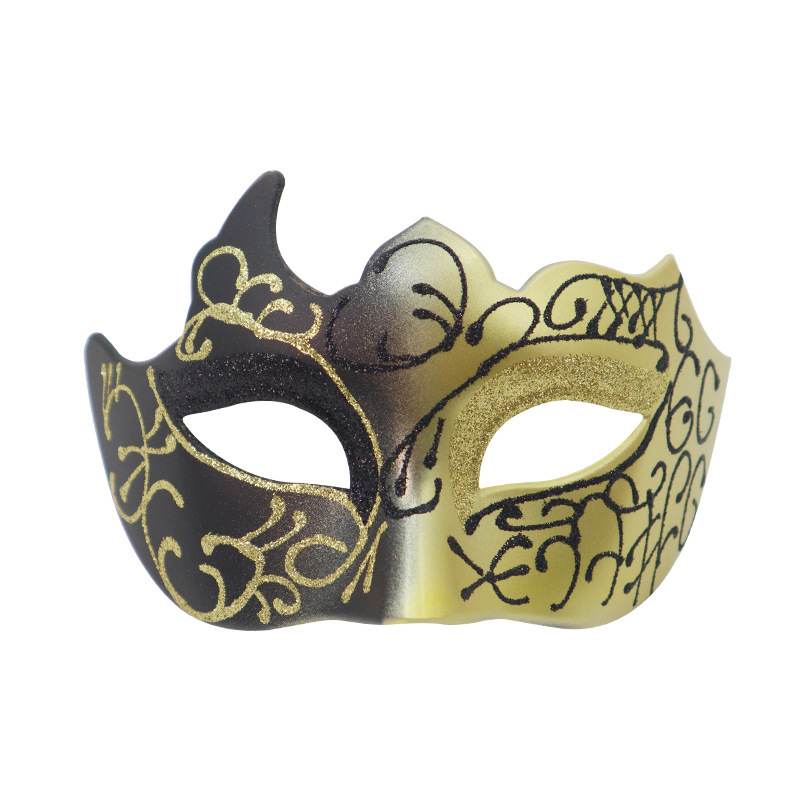 Halloween nueva corona de diamantes pareja baile máscara media cara set fiesta misteriosa disfraz