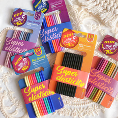 ins發圈彩色橡皮筋頭繩女扎頭髮繩韓版高彈簡約學生可愛頭飾