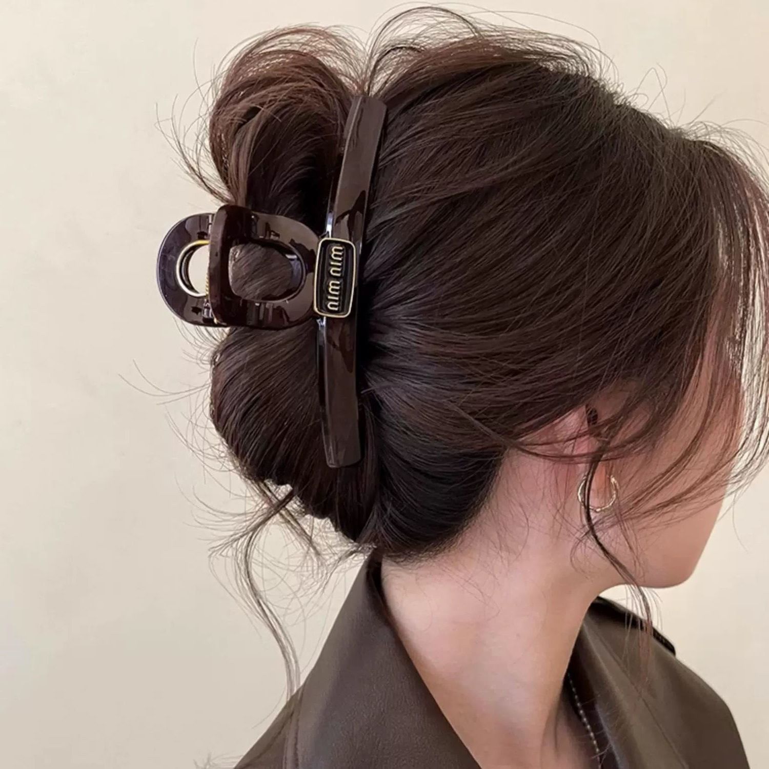 Clip de cabello refinado coreano para mujeres de alto nivel agarrar clips de cabello de tamaño grande detrás de la cabeza de cabello de tiburón clip de cabello lote de cabello