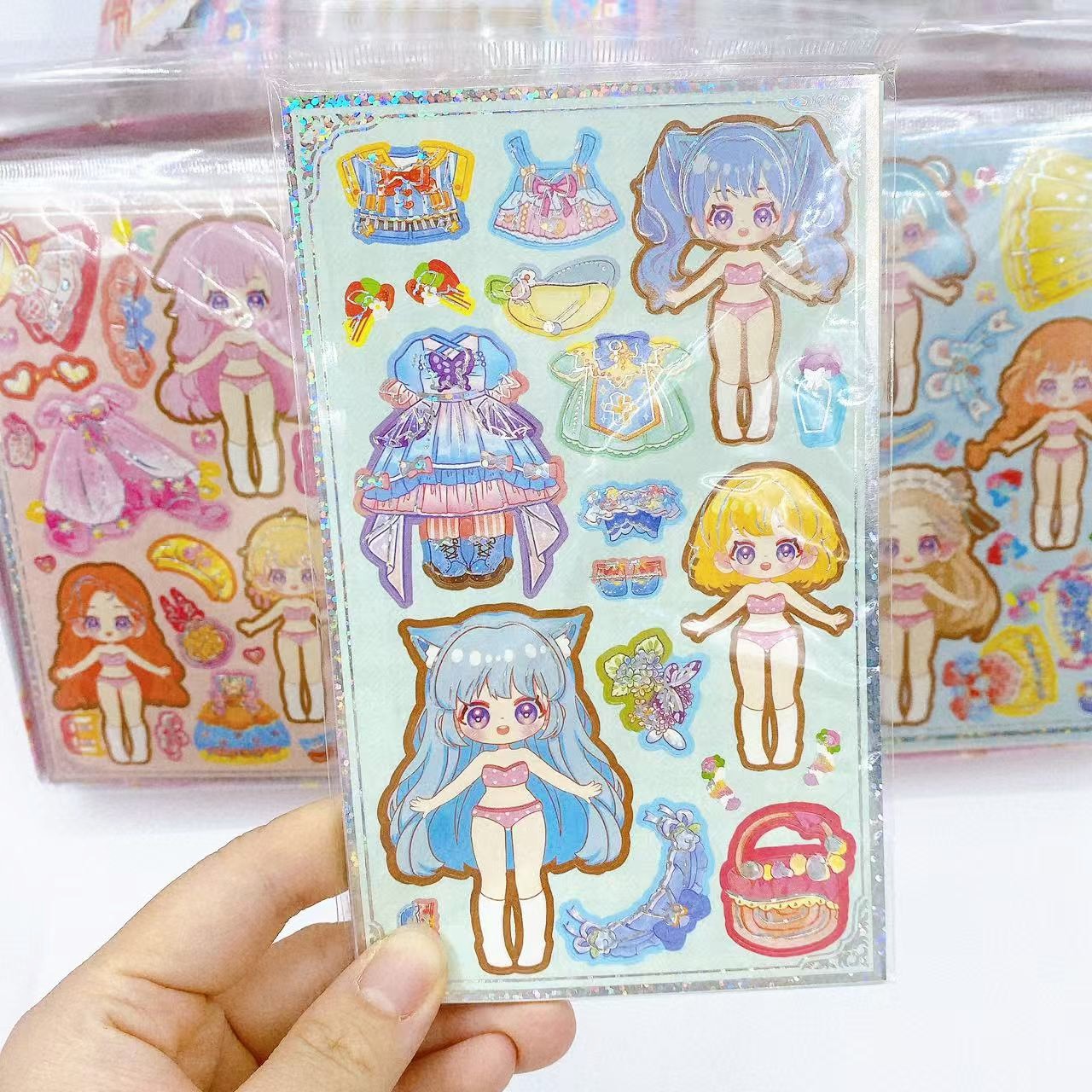 15 pegatinas de dibujos animados para niñas y juguetes para niños pegatinas de dibujos animados adorables pegatinas