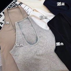 Sports style fashionable vest with chest pad spring and summer thin clavicle exposed sexy and versatile shot suspender vest 3671