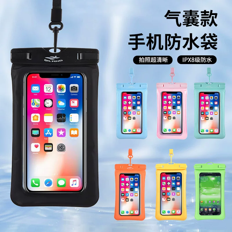 Big waterproof beach mobile phone protection for swimming, transparent waterproof bag, protective case PVC, wholesale
