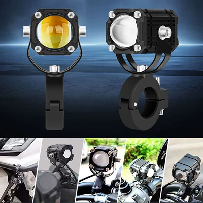 White and Yellow Light Motorcycle | Motorcycle headlights, headlights