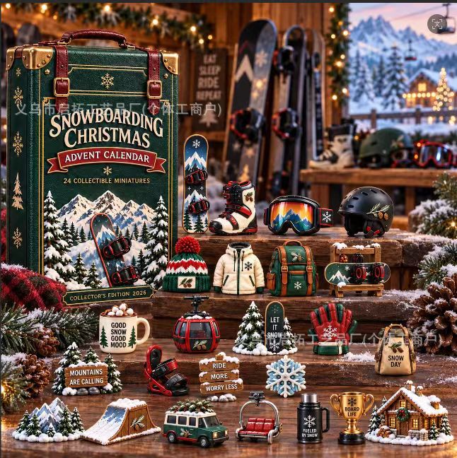 Calendario de Adviento Navideño de Cajas Sorpresa de Acrílico, Interactivo, para Navidad y Fiestas