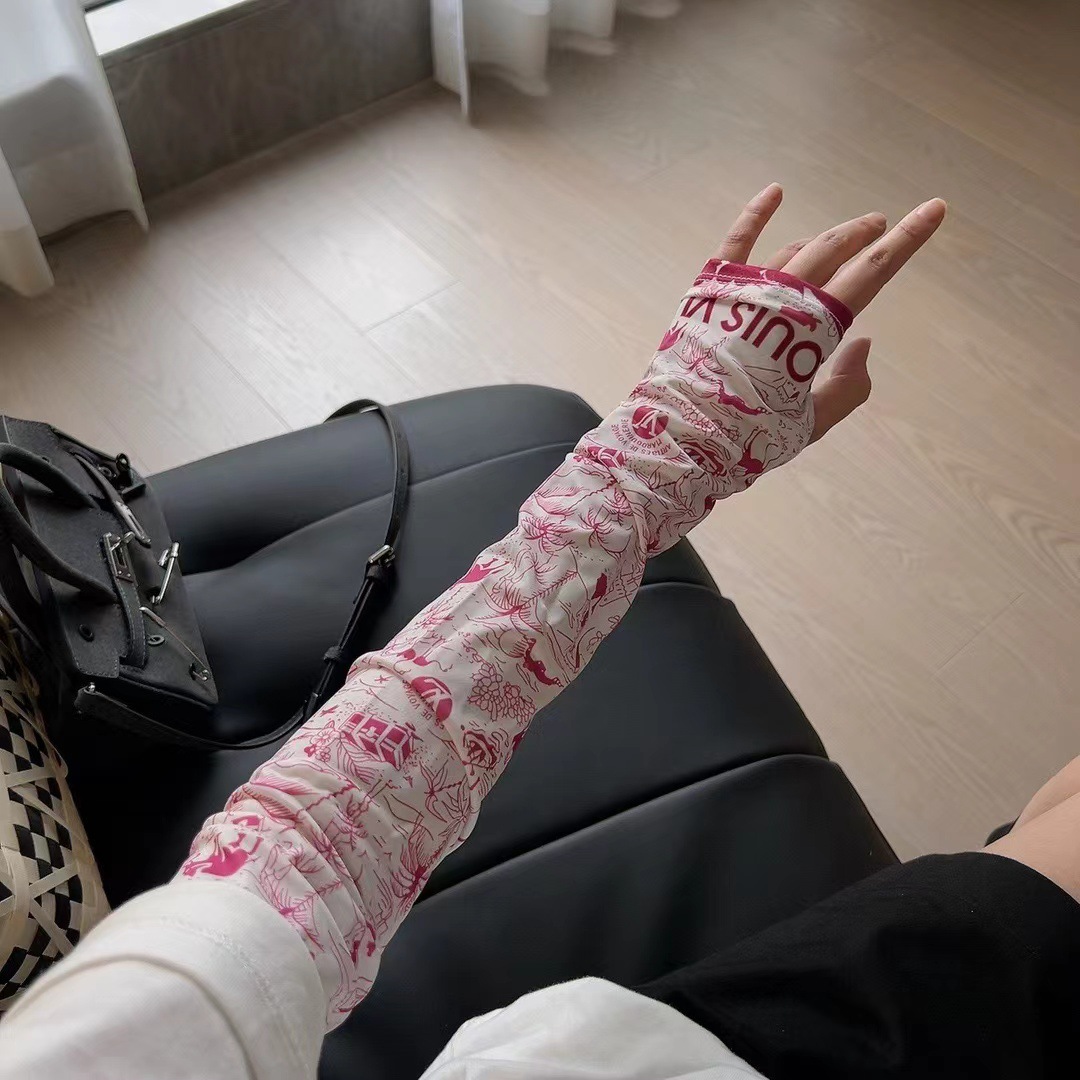 戶外冰袖防曬女夏季防紫外線袖套薄款開車騎行高奢護臂防曬袖套女