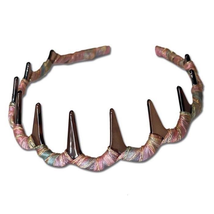 Moda alrededor de tela para mujeres lavarse la cara con dientes para el cabello anti-deslizante compresión de cabello rotura brazo de cabeza 2024 nuevo