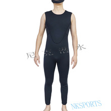 现货新款3mm男士无袖背心连体长裤潜水服氯丁橡胶浮潜湿式冲浪衣