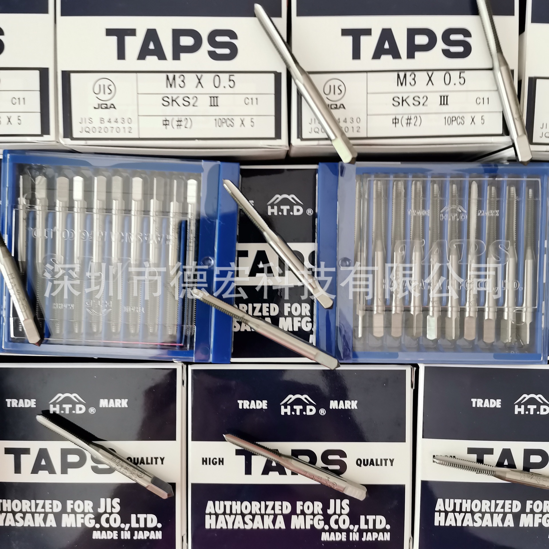 日本 富士公制 直槽 手用 丝锥 丝攻 (2号 中嗒 标准牙）