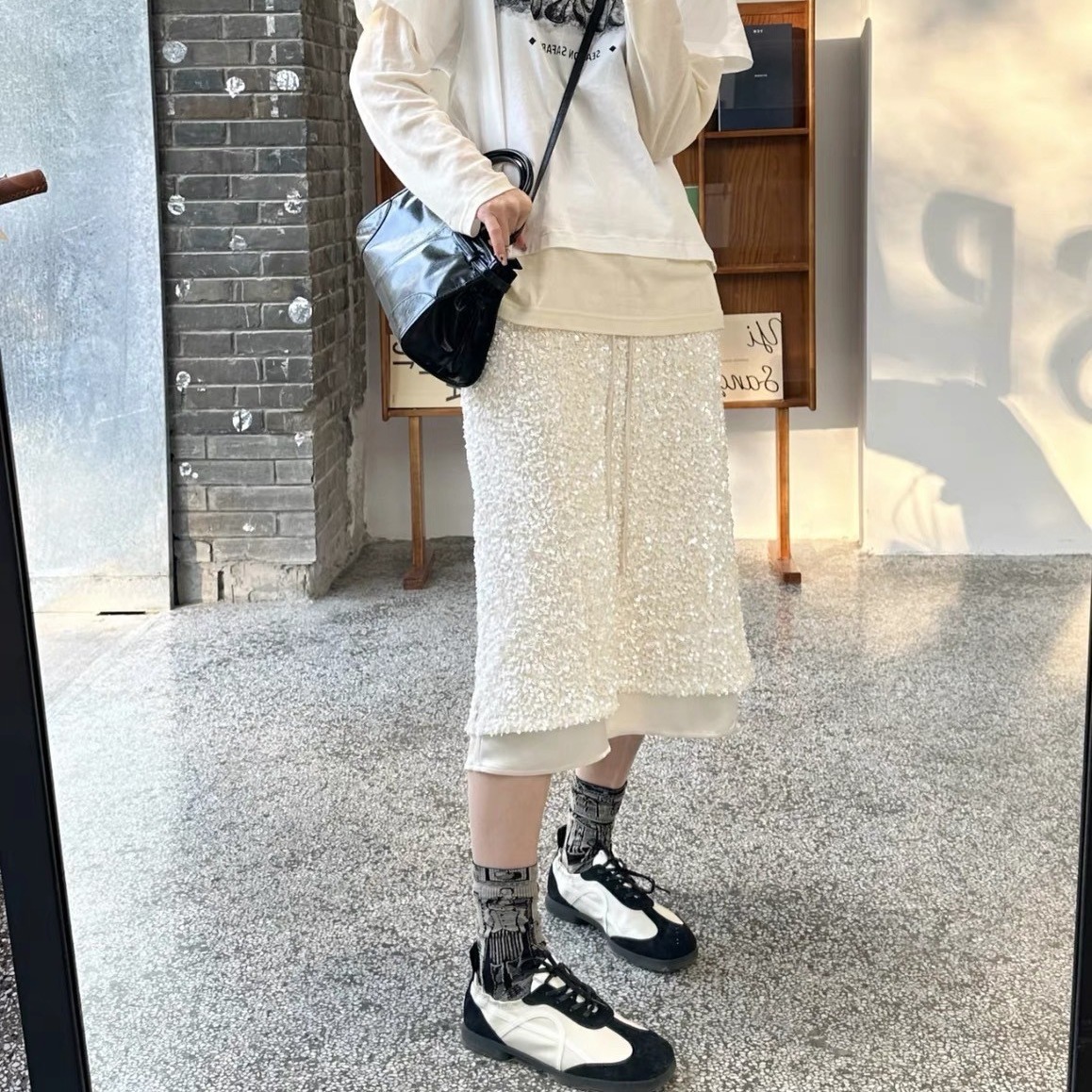 Scarpe da ballo da donna in pelle con suola morbida, sportive e per il tempo libero, primavera/estate 2024, nuove di zecca_voghion.com