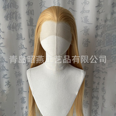 砂の金色の古風cos万用三先のレースの頭カバーの手のフックの美人の先の漢服の古風の写真はかつらを整えます。