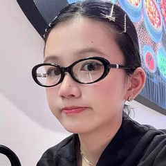 韩系书呆子黑框眼镜女近视可配度数复古椭圆小框珍珠装饰眼睛镜框