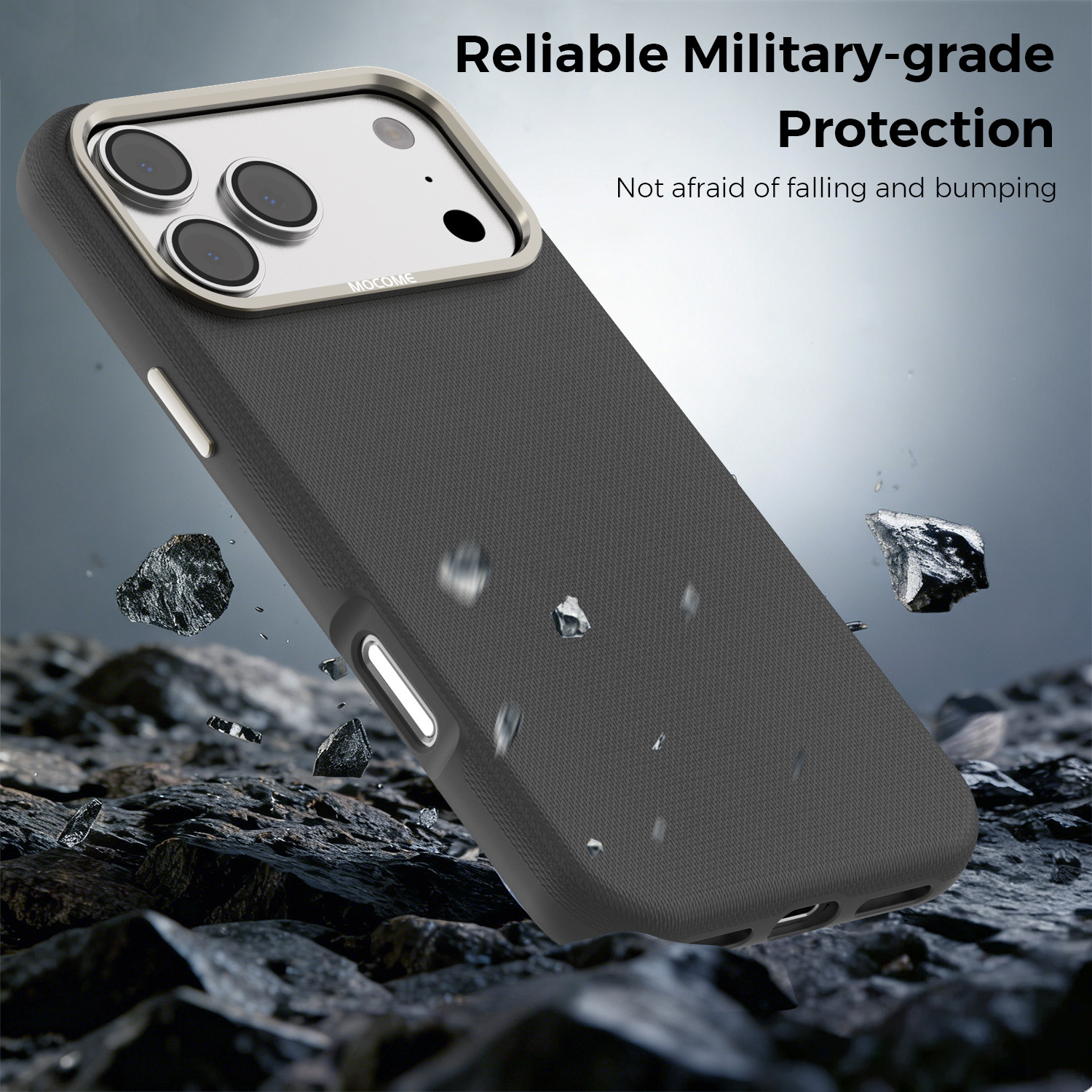 Ốp lưng điện thoại từ tính công nghệ vải dệt cho iPhone 17, 16 Pro Max, 15 — Cam, Xanh dương, Đen, Xanh lá chi tiết 19